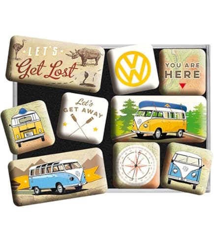 Nostalgic-Art Retro Koelkast Magneten, VW Think Tall & Small