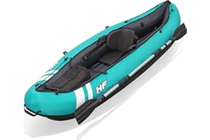 BESTWAY Hydro-Force Cove Champion, set kayak gonfiabile per 1 persona con pompa a mano, pagaie, borsa per il trasporto, blu