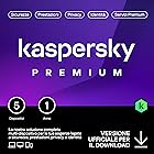Kaspersky Premium Total Security 2024 | 5 dispositivi | 1 anno | Anti-Phishing e Firewall | VPN illimitata | Password Manager