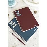Matt Notebook A5 Spiralli Okul Defteri 80 yaprak 2'li Set &ndash; &Ccedil;izgili &amp; Kareli