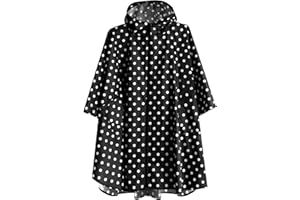 ANYOO Poncho de Lluvia Reusable de Ripstop transpirante Ligero a Prueba de Agua Multiuso Impermeable con Capucha de Lona de Tienda de Campaña Ideal para el Aire Libre Campamento Excursionismo y Pesca