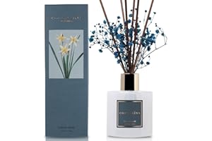 Cocorrína Reed Diffuser Sets- 200ml Cashmere Vanilla Scented Diffuser with Sticks Home Fragrance for Bedroom Bathroom Living Room, Home & Office Decor