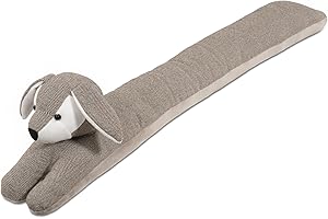 ‎QUANTUM INTERIOR BY MAXLAND Zugluftstopper in Tierdesign, Windstopper, Zugbremse, Türdichtung, Bär, Katze oder Hund, 90 cm lang, 8 cm breit (Hund)