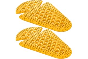 Black SAS-TEC SC-1/KCB2air Yellow Level 2 UKCA and CE Approved Motorcycle Elbow/Hip/Knee/Shoulder Vented Armour Inserts (Pair)