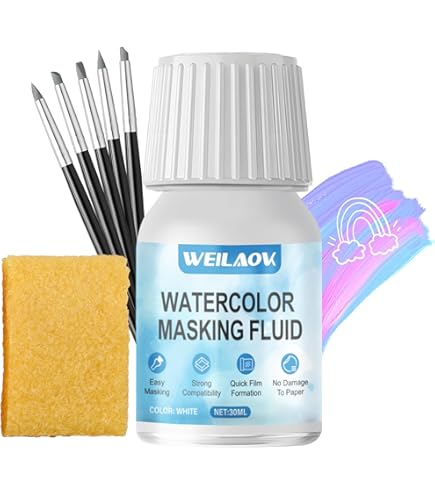 INNOVAYOU 60ml Bleu Fluide De Masquage Aquarelle, Encre