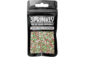 SPRINKLY - Glimmer 100's & 1000's - Red, White & Green - 30g
