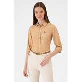 U.S. Polo Assn. Kadın Camel G&ouml;mlek Basic 50316711-VR015