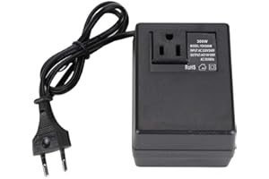 LANTRO JS Przetwornica napięcia transformatora, koncentrator, adapter wtyczki UE, konwerter wtyczka sieciowa, konwerter wtyczka podróżna, adapter do podróży (europejskie regulacje)