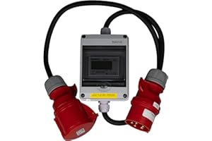 NAKA Stromzähler für Steckdose Digital Drehstromzähler 32A MID Geeicht 400V 1.5m