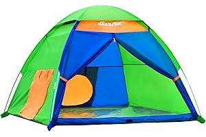 NARMAY® Tenda da gioco motivo avventura in giardino per bambini, da esterno e interno, 152 x 152 x 111 cm
