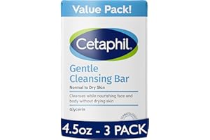 Cetaphil - Barra detergente delicata, 127,6 g, confezione da 3 pezzi