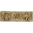Artvarko Brass Tirupati Balaji Shankh Chakra Namah Wall / Door Hanging (7.5x2.5 Inch)