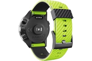 WIIKAI Pulsera de Repuesto Compatible para suunto 7/9/9 baro/Spartan Sport/D5 Silicona Reloj de Pulsera,