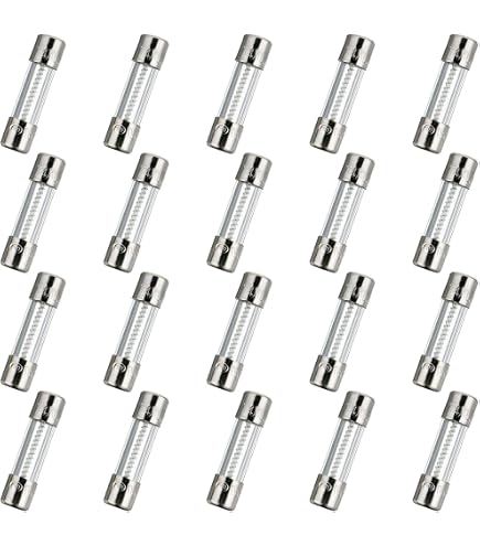 100 Fusibili In Vetro Assiali 3,6x10mm – 0,5A A 5A, 250V – AC/DC, Saldabili