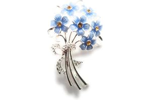 EQUILIBRIUM TECHNOLOGIES equilibrium Spilla placcata argento con scritta "Forget Me Not", Metallo, Placcato in argento