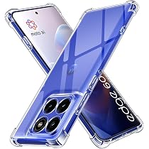 Custodia Trasparente Antiurto Per Motorola Moto Edge 50 Fusion | TPU Morbido, Bordi Rialzati, Design Sottile