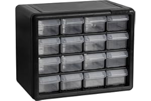 Akro-Mils 10116 Armoire de Rangement à tiroirs en Plastique à 16 tiroirs pour l'organisation de Garage, Rangement Lego, boîte à Outils pour Enseignants, Organisateur de Maquillage, et Plus Encore