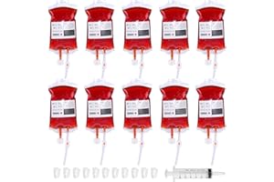 10 Sacchetti Sangue Per Bevande Halloween - Contenitori Riutilizzabili 350ml Per Feste Horror - Foto 8