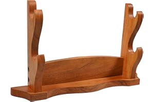 Mythrojan Supporto per spada in legno massello Supporto per spada medievale Supporto a parete Espositore per spada samurai Supporto per spada Katana Espositore da parete per spada gladiatore