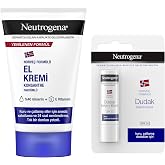 Neutrogena Parf&uuml;ml&uuml; El Kremi 75 ml + Dudak Kremi SPF 20 (4,8 g) &mdash; Parf&uuml;ml&uuml; Onarıcı El Kremi &mdash; Kuru Dudaklar i&ccedil;in Nemlendirici