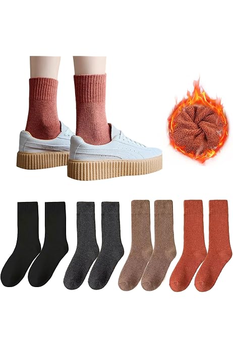 Pantofole Invernali Morbide E Calde Con Suola Antiscivolo, Calzini Spessi Termici Unisex Per Uomo, Donna E Bambino, Taglia Unica