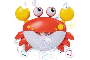 NEOVSUNY Giocattoli da Bagno,Giochi Vasca da Bagno Bambini,Ricarica USB aggiornata,Giocattoli con Bolle Macchina per Bolle con Musica per Vasca da Bagno Bambini Tempo di Divertimento