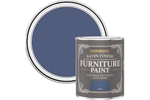 Rust-Oleum Blue Furniture Paint in Satin Finish - Ink Blue 750ml