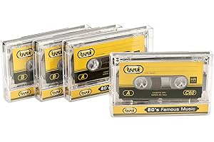 Trevi C 60 HR Confezione 4 Musicassette Audio da 60 Minuti (30 min per lato), Normal EQ 120 µs, Nastro Magnetico per Registrazioni e Ascolto Vintage, Massima Compatibilità con Registratori e Stereo