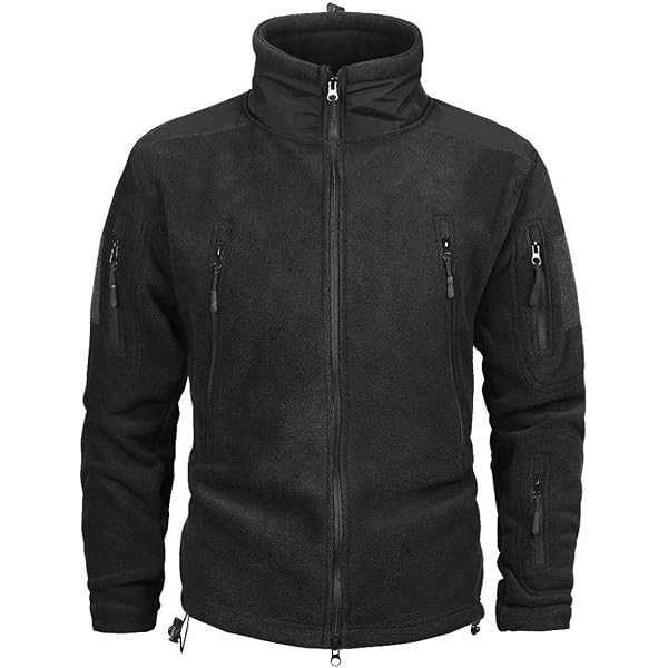 Giacca In Pile Slim Fit ACE Schakal – Per Ciclismo, Escursionismo, Outdoor | Calda E Sportiva | Con Tasche Multiple