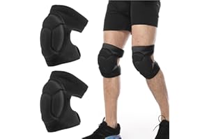 Drufoful Genouillères de Protection, Genouillère Travail Avec 20MM Mousse Coussin, Genouillères de Travail pour Jardin, Construction, Nettoyage (2 Pièce)