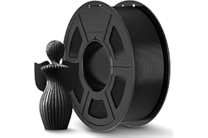 JAYO PLA+ filament 1,75 mm, filament PLA Plus do drukarki 3D 1,1 kg, starannie nawinięty filament, dokładność wymiarowa +/- 0,02 mm, szpula 1,1 kg (2,42 funta), 363 metry, czarny