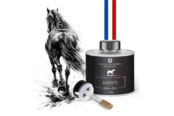 Distillerie des Cévennes - Huile de Cade pour Chevaux - Soin des Sabots - 500g - La Seule Huile 100% Fabriquée et Distillée en France