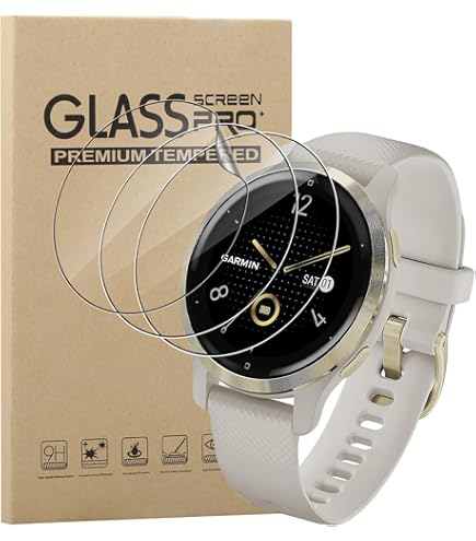 Pellicola Protettiva Garmin Venu 2 - Vetro Temperato 9H 3 Pezzi Senza Bolle - Foto 12