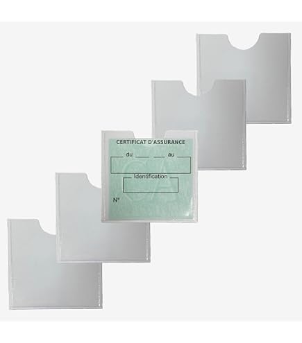 GHEART Parkeerkaarthouder, clip voor voorruit, autokaarthouder, transparant, clip voor parkeerkaarten, van kunststof, voor auto, voertuig, 6 stuks