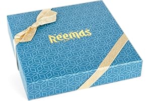 REEMAS GOURMET Dates Stuffed Dried Fruit & Nuts (Hazelnut Pecan Cashew Orange Ginger) - All Natural Celebration Gift Box- Healthy Sweet- Vegan Premium Medjool Mabroom (8 Pieces)