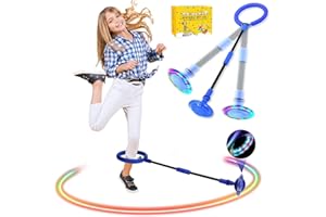 BAXING Skip Ball Kinder，Jumping Ball Kinder ,Skip It,Faltbarer Flash Jumping Ball,Sprungball Fettverbrennungsspiel Für Kinder Und Erwachsene