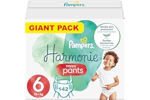 PAMPERS PANTS TAILLE 6 HARMONIE COUCHES-CULOTTES 142 COUCHES (15+ kg)
