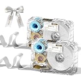 Phomemo A30 P15 Exclusive Thermal Transfer Ribbon, Silk Ribbon for Gift Wrapping, Wedding Bouquets, DIY, Party Decoration, 12