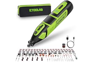 Multifunktionswerkzeug Akku 12V 2.0Ah(Lithium-Ionen), 140PCS Akku-Rotationswerkzeug Set mit 5 Gang 5000-38000 U/min schnelle Ladezeit, Hohe Akkulaufzeit für Schneiden, Gravieren, Bohren, usw.