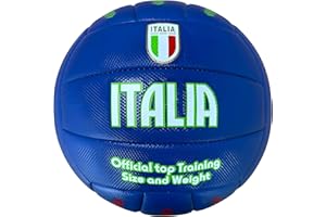 Mikado Sport Pallone da Pallavolo Modello Italia. Palla Beach Volley Realizzata in HF PVC. Misura Grande per Partita Allenamento. Adulti Ragazzi e Bambini