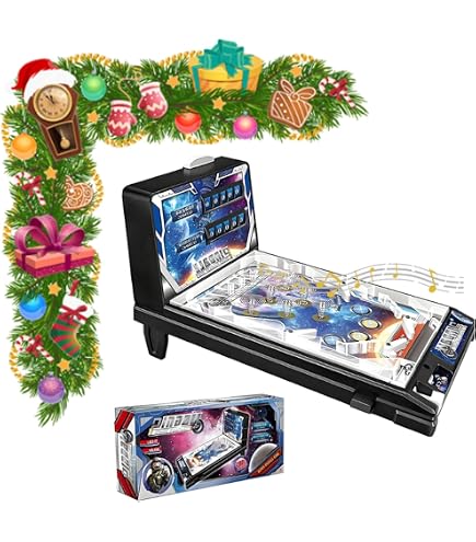 Mini Giochi Di Flipper Retro Macchina Da Tavolo Per Il Gioco Delle Palline, 42x27x24,5 Cm Gioco Flipper Giocattoli Per Adulti E Bambini Natale Compleanno