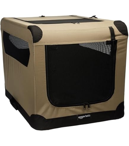 BEDSURE Hondenbed, wasbaar, groot, rustgevende hondenmatras met antislip bodem, warm kussen voor grote huisdieren, camel, 74 x 53 x 8 cm