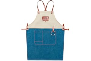 CPTDCL Moda Unisex Restaurante Denim Delantales Cocina Barbacoa Cocina Delantal Barmender Avental Trabajo Uniforme Cortex Sin Mangas Babero