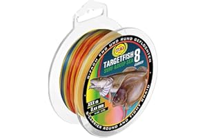 WFT TF8 Surf Deep Sea Multicolor 300m - Meeresschnur zum Pilkangeln, geflochtene Angelschnur zum Meeresangeln, Schnur für Norwegen