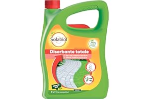 Solabiol Herbiclean PFnPO Diserbante Totale Biologico Pronto Uso. Erbicida Per Diserbo Erbacce e Muschio ad azione disseccante seccatutto Ideale per Vialetti e Bordure. 3L