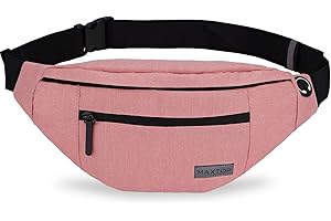 MAXTOP Duża saszetka unisex z uchwytem na kask i 4 kieszeniami na zamek błyskawiczny, regulowany pasek na rower, bieganie, jogging, podróż, trening, jazda na rowerze, fitness, wędrówki