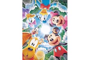 NAIMOER Mouse Diamond Painting Kits for Adults, DIY Full Drill 5D Diamond Art Cartoon Diamond Painting Animals Perfect for Relaxation and Home Wall Decor 30x40cm