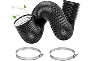 ONPERPOE Abluftschlauch 150mm Alu Flexrohr Länge 3,0 Meter PVC Alurohr Lüftungsschlauch Schlauch mit 2 Stahlreifen Klimaanlage Schlauch Abluftschlauch Klimagerät für Klimaanlagen Wäschetrockner Abzugshaube