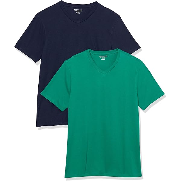 Premium V-Ausschnitt T-Shirt Für Herren (Plus Size, XXXL) – Aus Baumwolle, Halbärmelig, Bequemer Casual-Style