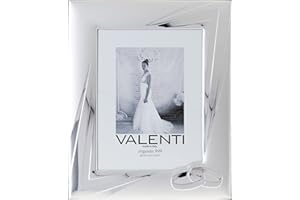 VALENTI & CO. Valenti&Co - Cornice Portafoto in Argento cm 18x24. Ideale Come Regalo per Matrimonio o per la Mamma e papà.